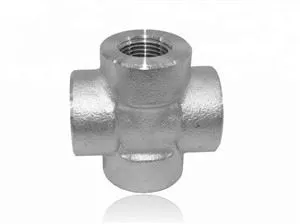 Gwasgedd Uchel Dur Di-staen Threaded Cross